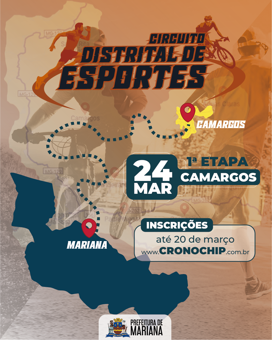 Imagem CIRCUITO DISTRITAL DE CORRIDAS E MTB - CAMARGOS