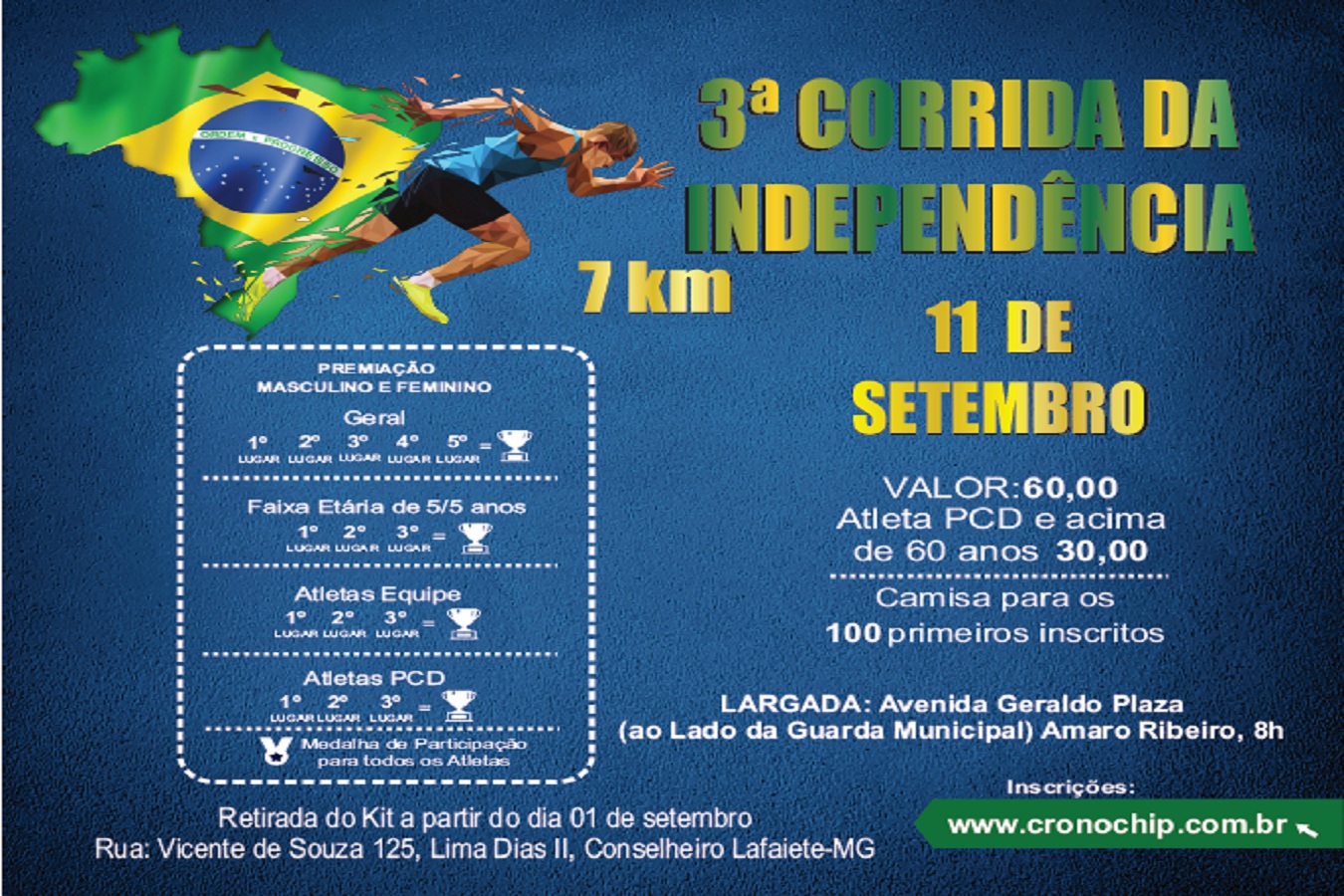 Imagem 3ª CORRIDA DA INDEPENDÊNCIA - 2022