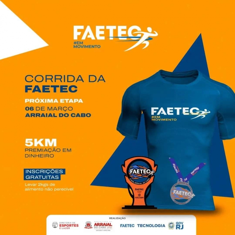 Imagem CORRIDA FAETEC - ARRAIAL DO CABO