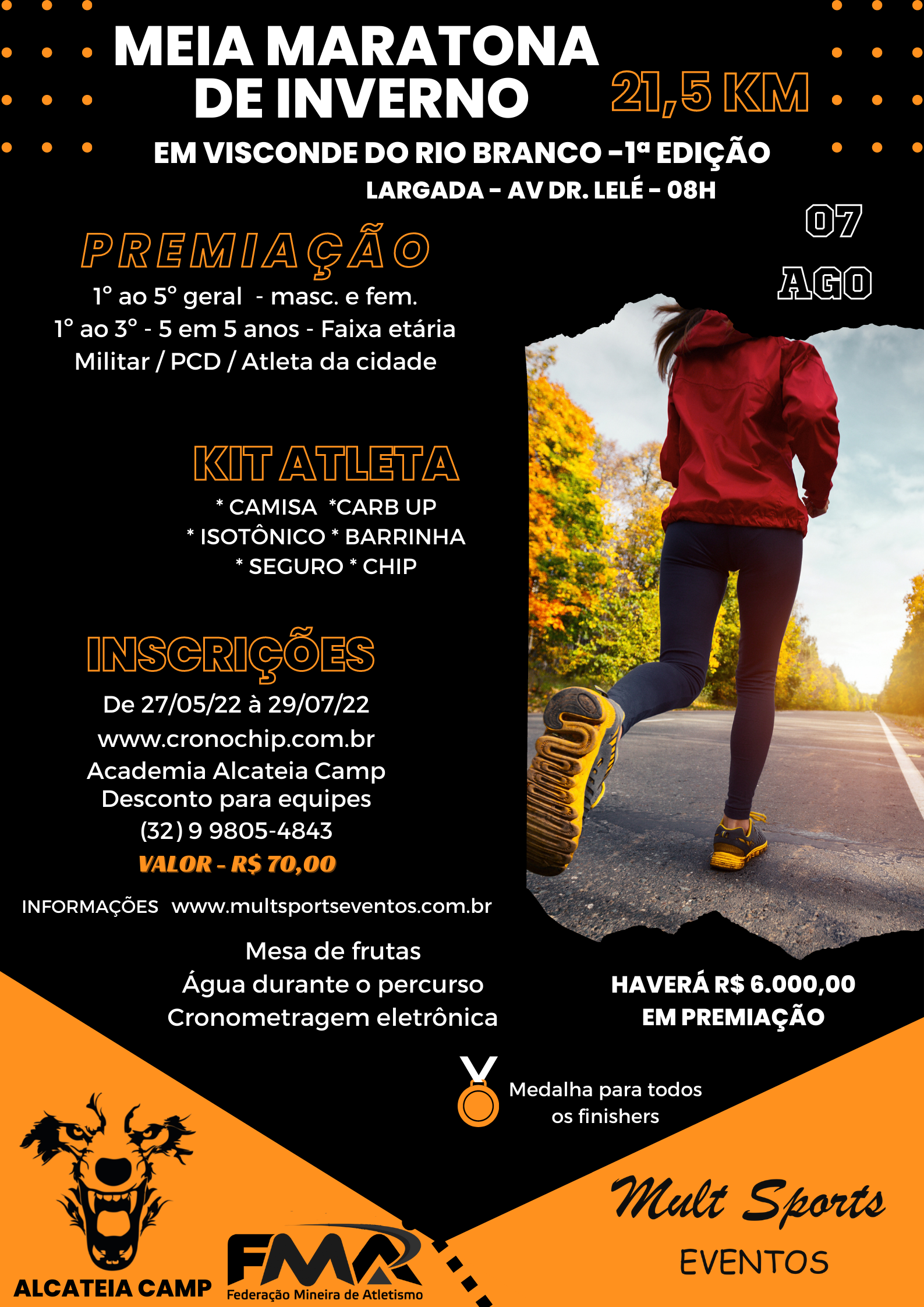 Imagem MEIA MARATONA E CORRIDA RÚSTICA DE INVERNO - 2022