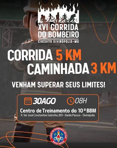 Imagem 16ª CORRIDA DO BOMBEIRO - CIRCUITO DIVINÓPOLIS