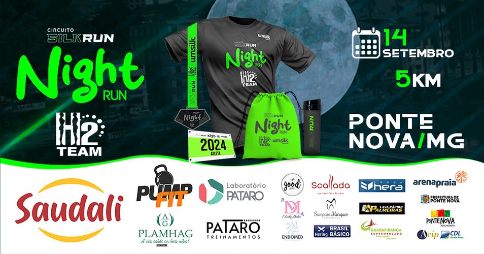 Imagem CIRCUITO SILK RUN - NIGHT RUN H2 TEAM - 5K
