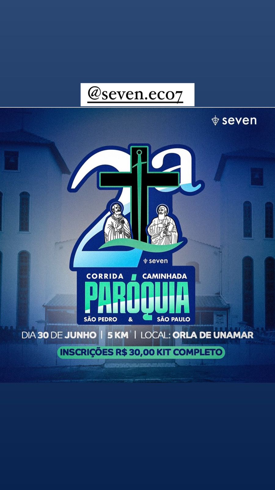 Imagem 2º CORRIDA PARÓQUIA SÃO PEDRO E SÃO PAULO - 2024