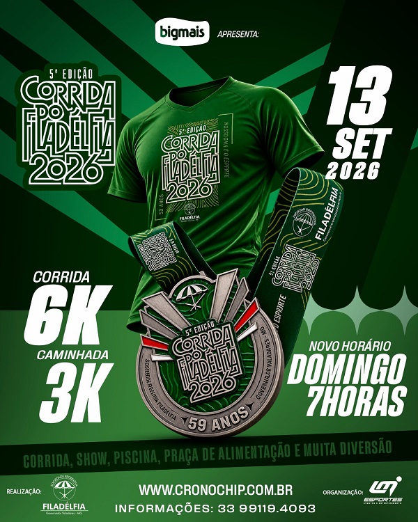 Imagem 5ª CORRIDA DO FILADÉLFIA 2026