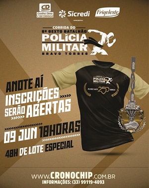 Imagem CORRIDA DO 6ºBATALHÃO POLICIA MILITARBRAVO TORRES