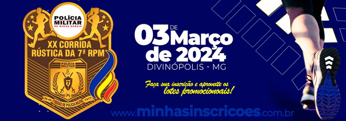 Imagem XX CORRIDA RÚSTICA DA 7ª REGIÃO PMMG DIVINÓPOLIS