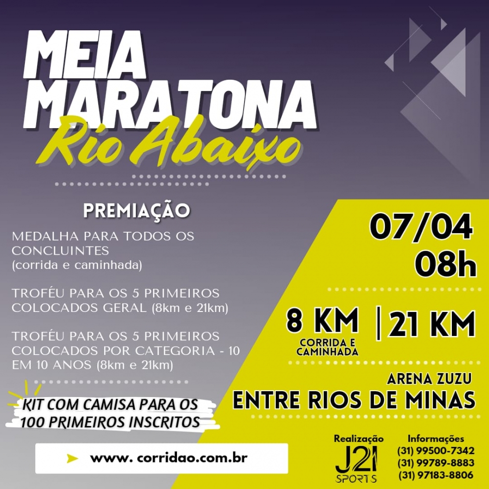 Imagem 1ª MEIA MARATONA RIO ABAIXO - 2024