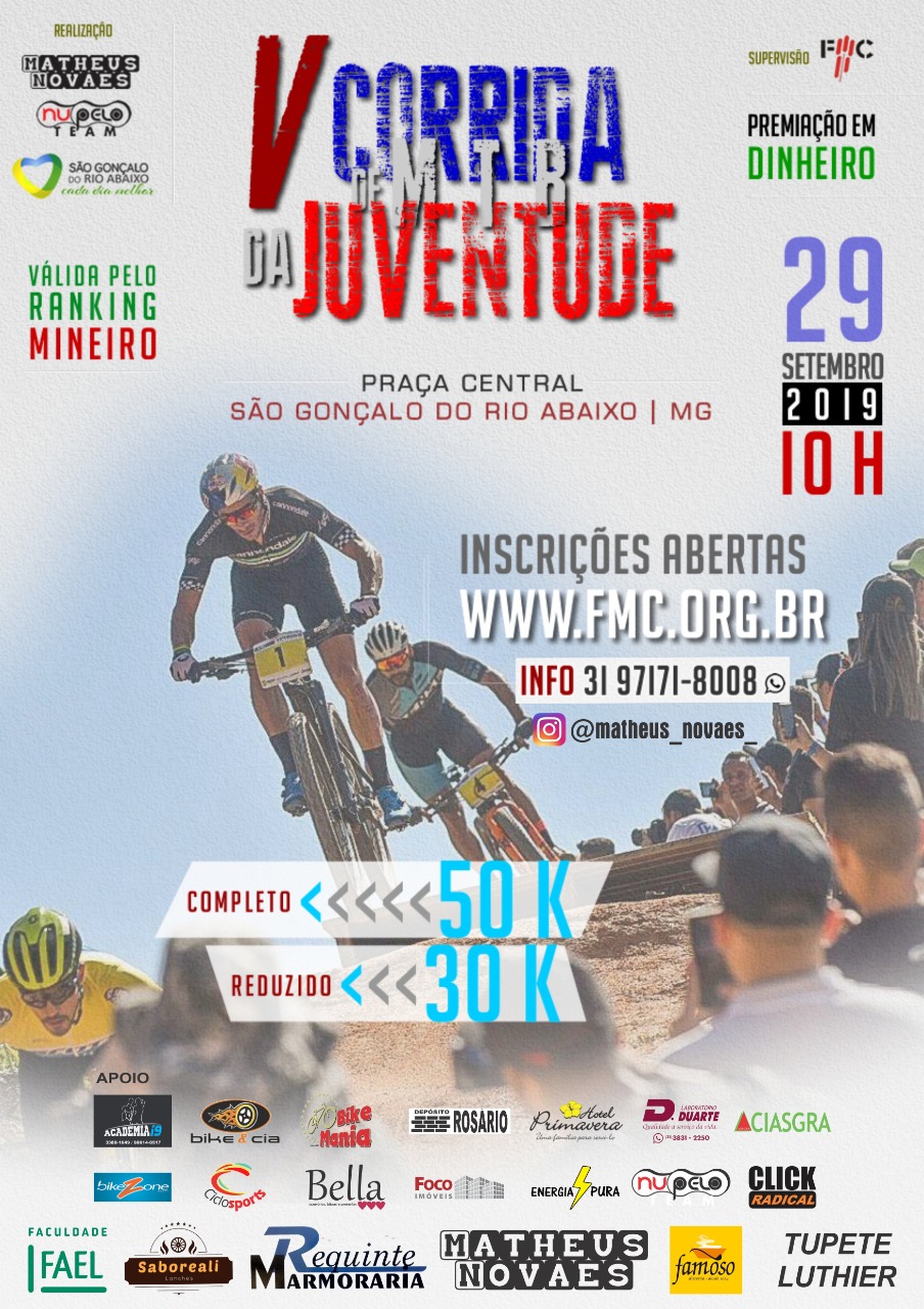 Imagem V CORRIDA DE MTB DA JUVENTUDE 2019