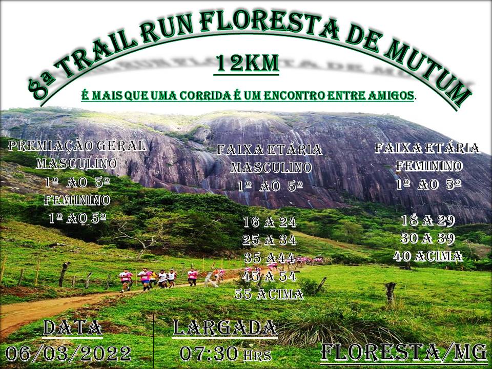 Imagem 8ª TRAIL RUN FLORESTA DE MUTUM