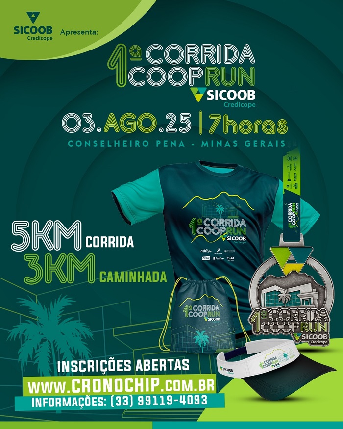 Imagem 1ª CORRIDA SICOOB CREDICOPE - CONSELHEIRO PENA