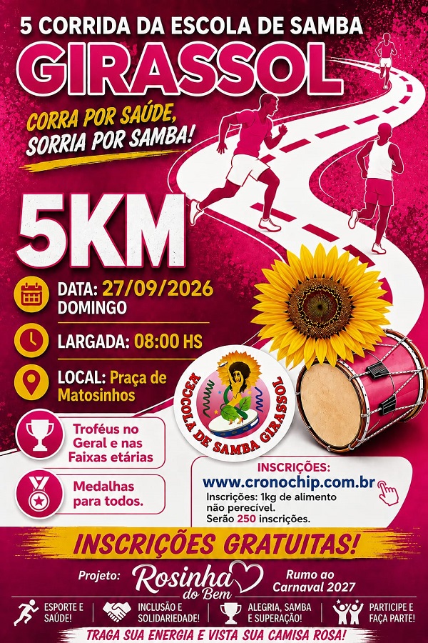 Imagem 5ª CORRIDA DA ESCOLA DE SAMBA GIRASSOL