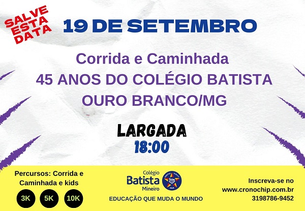 Imagem 45 ANOS DO COLÉGIO BATISTA