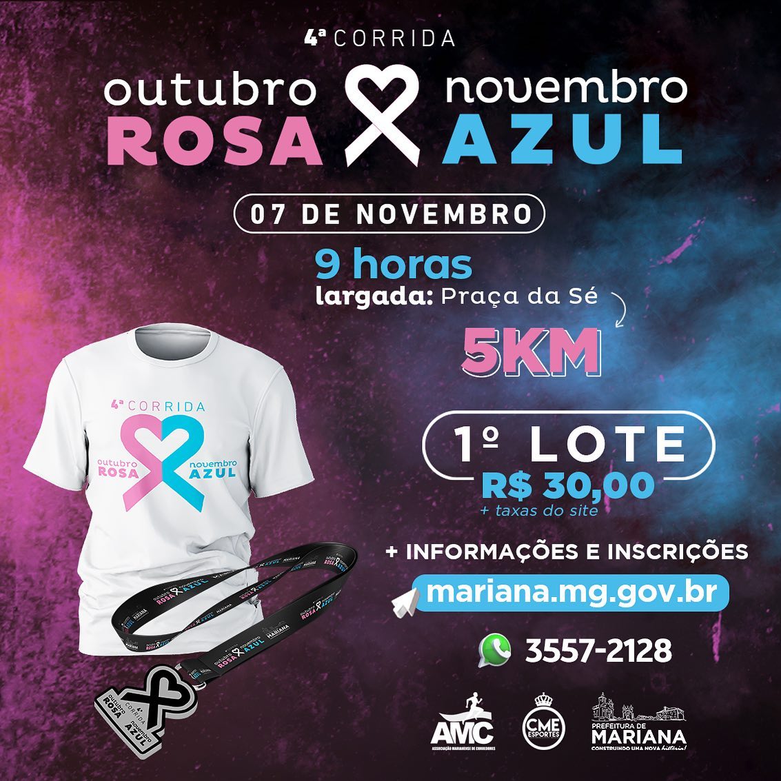 Imagem 4ª CORRIDA OUTUBRO ROSA NOVEMBRO AZUL