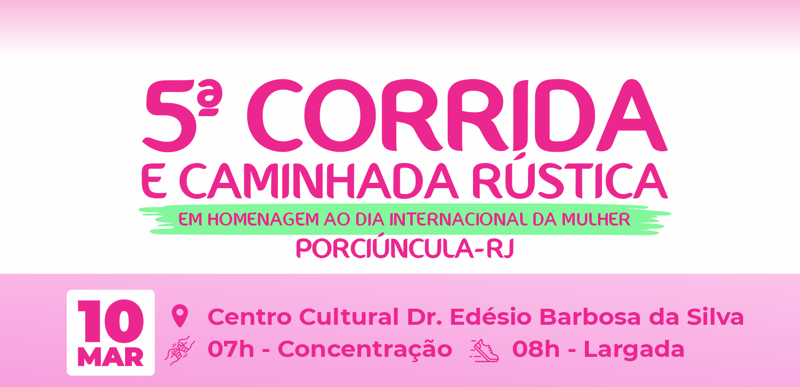 Imagem CORRIDA E CAMINHADA - DIA INTERNACIONAL DA MULHER