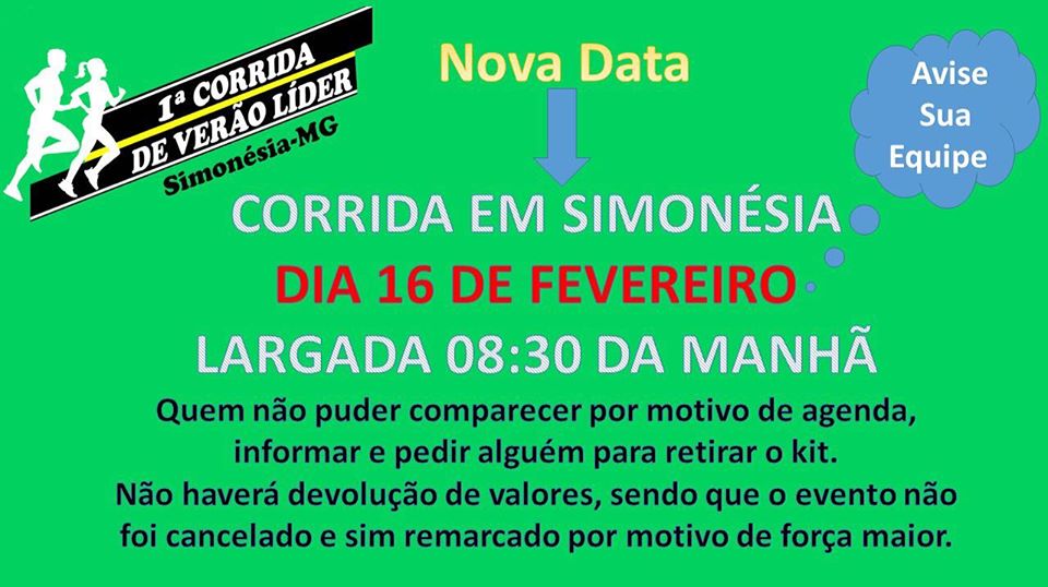 Imagem 1º CORRIDA DE VERÃO LÍDER - 2020