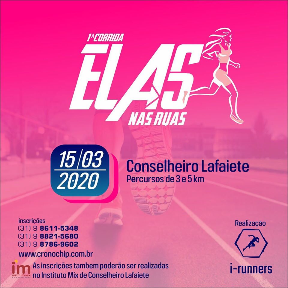 Imagem 1º CORRIDA ELAS NAS RUAS - 2020