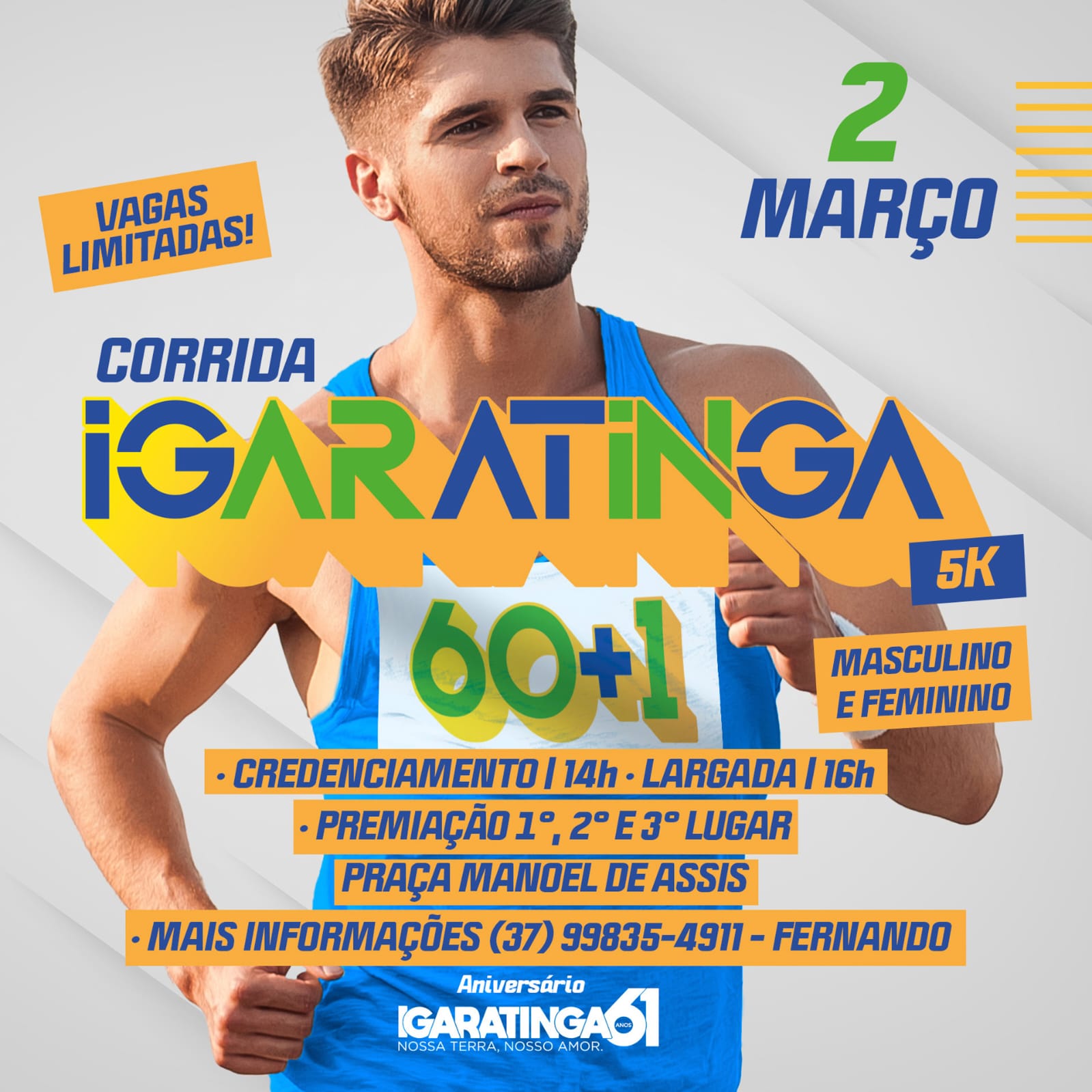 Imagem CORRIDA IGARATINGA 60+1 - 2024