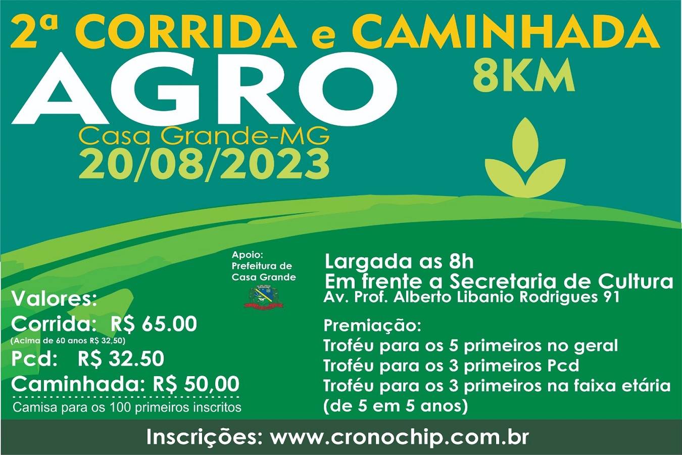 Imagem 2ª CORRIDA E CAMINHADA DO AGRO CASA GRANDE 
