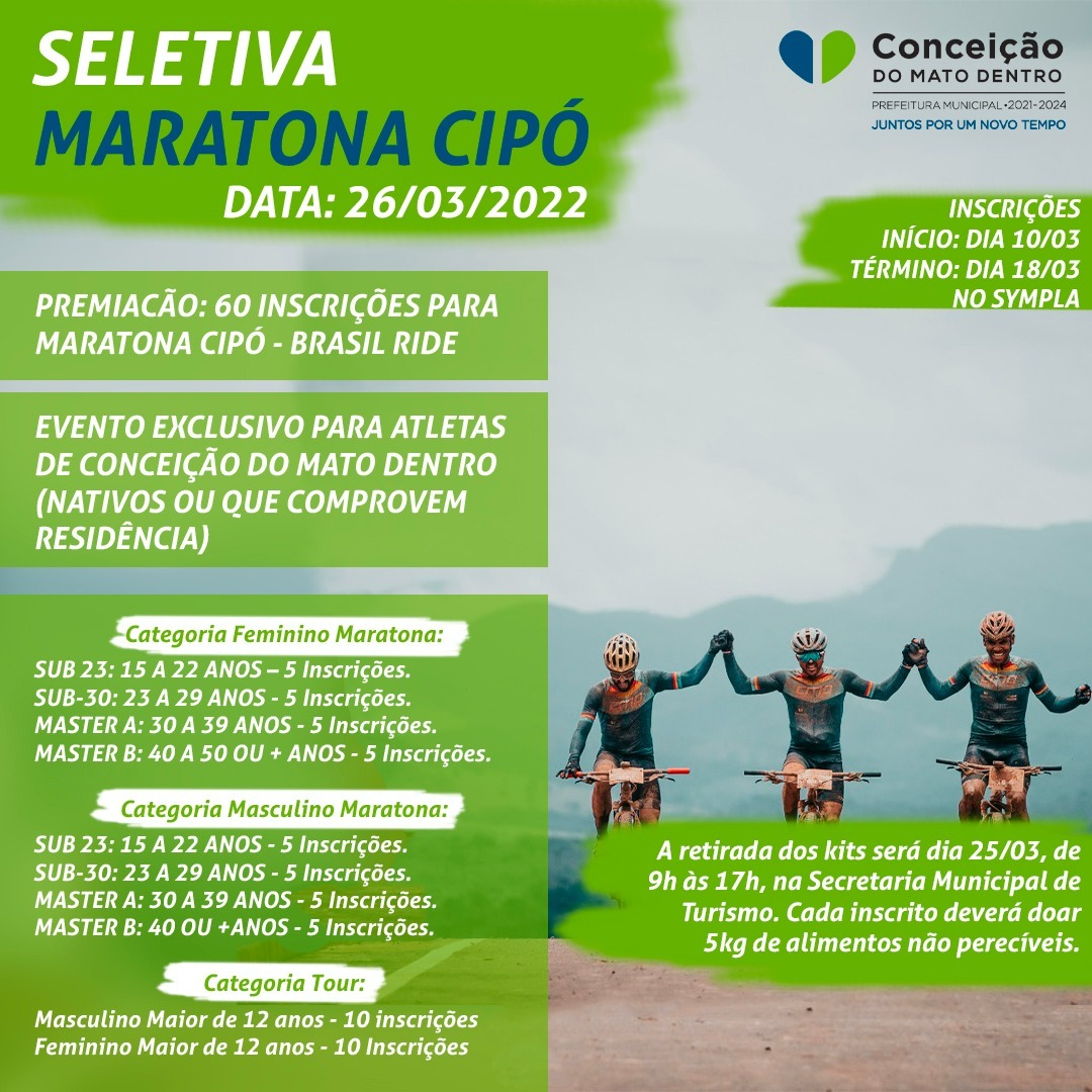 Imagem SELETIVA MARATONA CIPÓ 2022