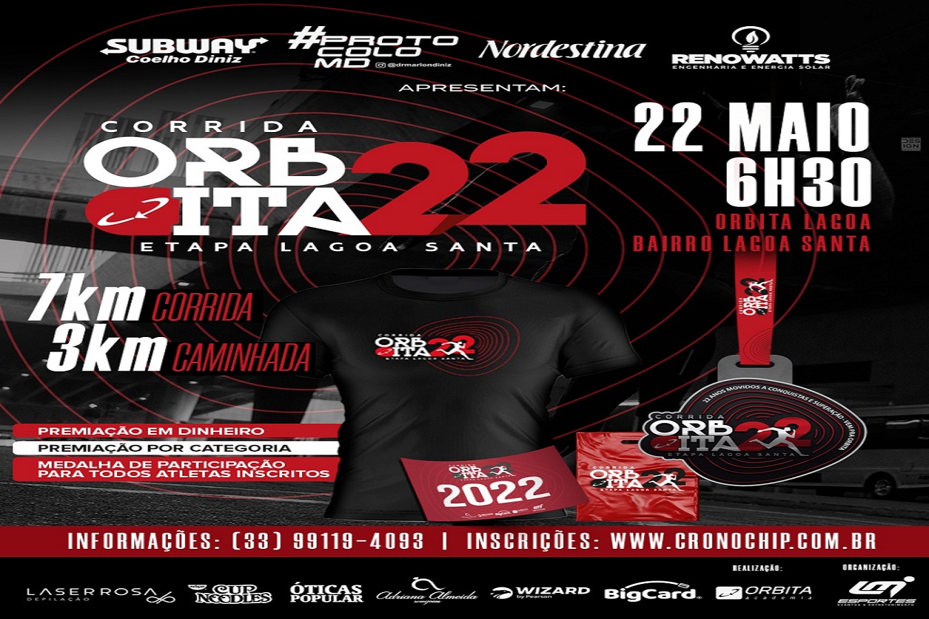 Imagem CORRIDA ÓRBITA 2022 - ETAPA LAGOA SANTA