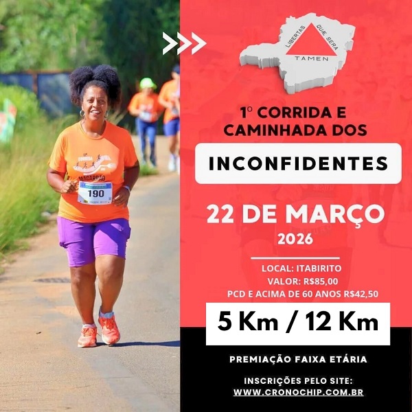 Imagem 1ª CORRIDA E CAMINHADA DOS INCONFIDENTES - 2026